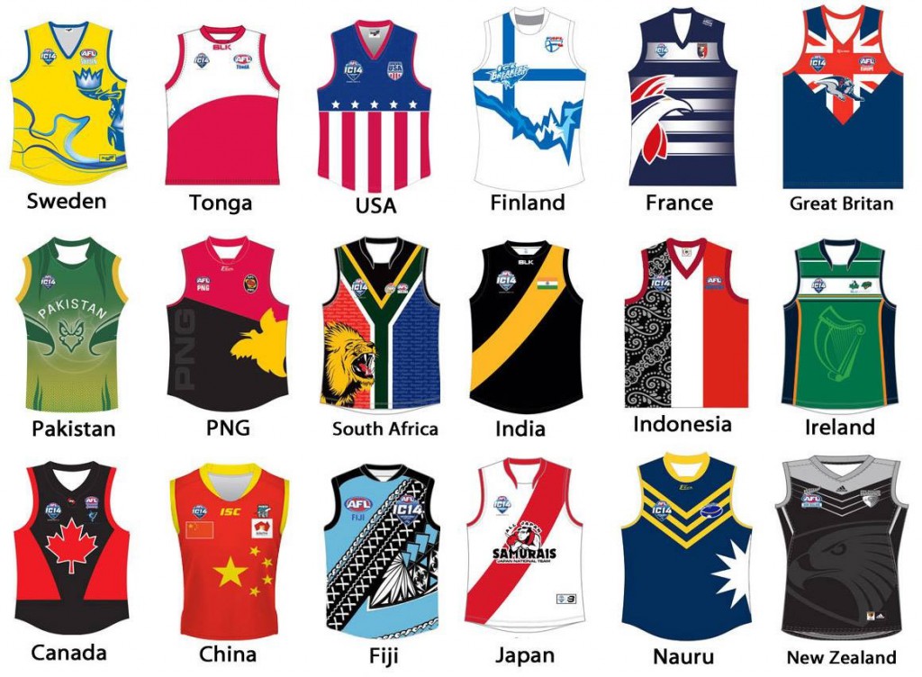 Which is your favourite IC14 jumper? Five Asian countries are represented: Japan Samurais, Team China, Indonesian Garudas, Indian Tigers and the Pakistan Markhors.