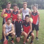 Vietnam Swans make RMIT’s press in lead up to 2014 ICC Clockwise from top left: Tim Burdeu (Senior Manager Sports & Rec), Duy Troung (RMIT Student), Nguyen Le (RMIT Student), Vuong Kim To (RMIT Student), Tuan Nhan (RMIT Student), Joshua Lee (Vietnam Swans President), Glenn Coffey (RMIT Student)