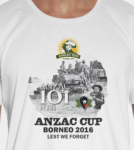 2016 Anzac Adults t-shirts