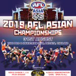 2019 AFL Asian Championships Promotional Poster
