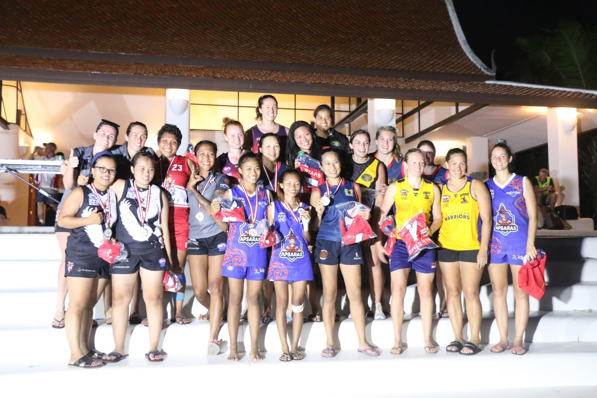 The All Asian AFLW Squad at the 2019 Asian Championships in Pattaya.