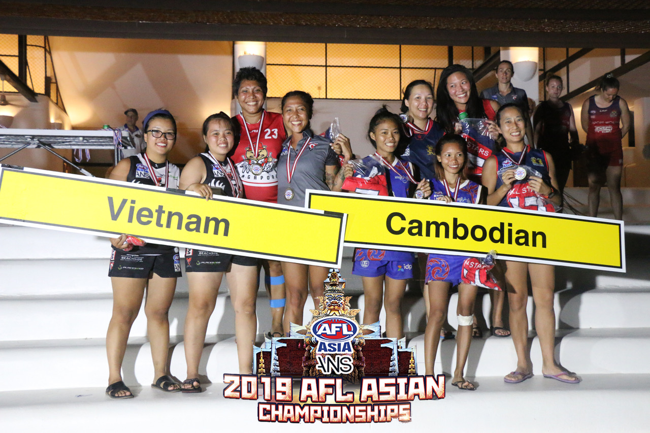The AFL Asia All Asian Born Women's 2019 Squad