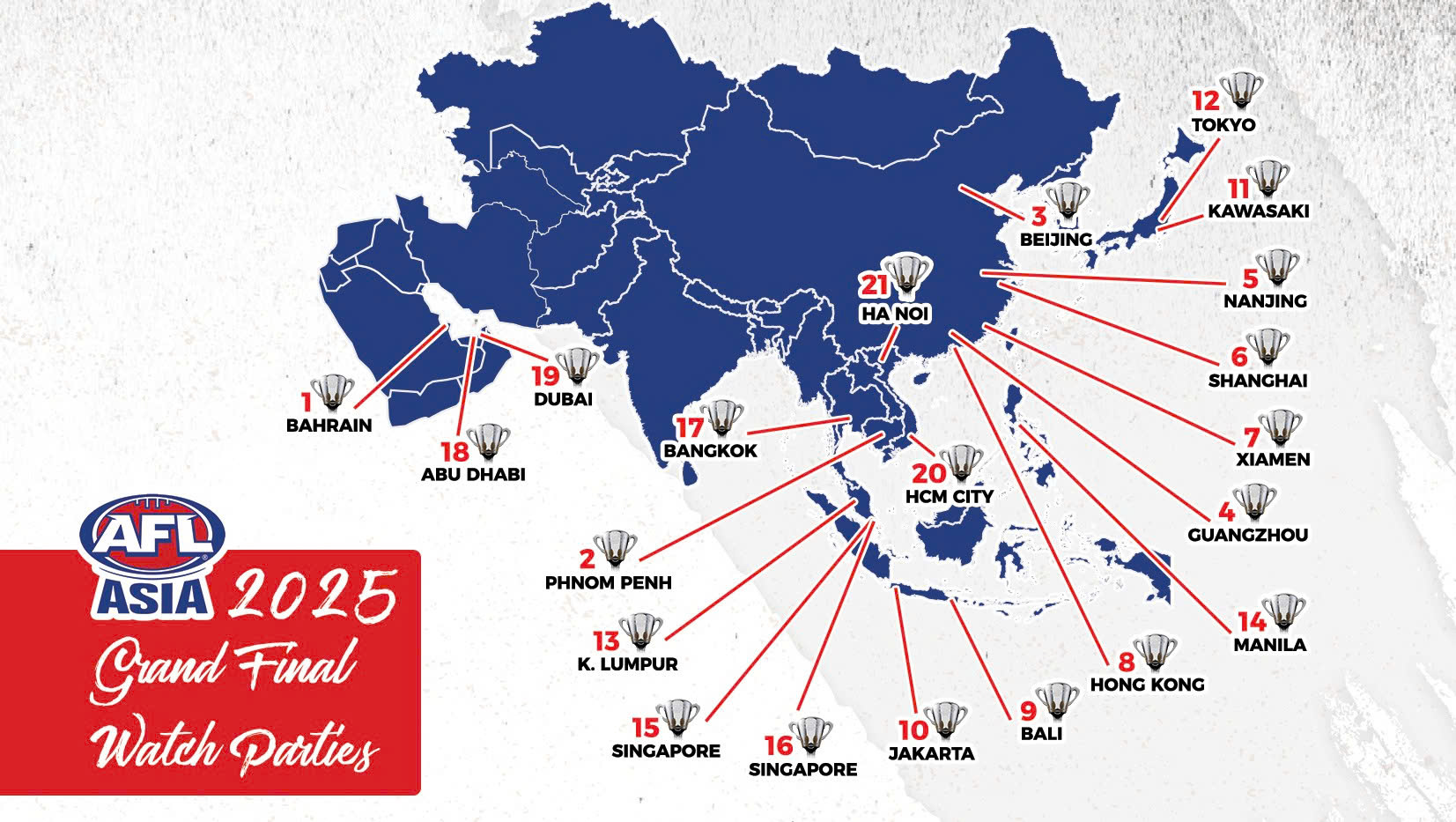 AFL Asia 2025 Grand Final Watch Parties – Find Your Nearest Event!